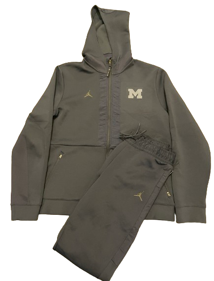 A.J. Henning Michigan Football Player Exclusive Premium Travel Sweatsuit - Jacket & Sweatpants