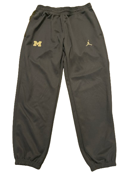 A.J. Henning Michigan Football Player Exclusive Travel Sweatpants (Size L)