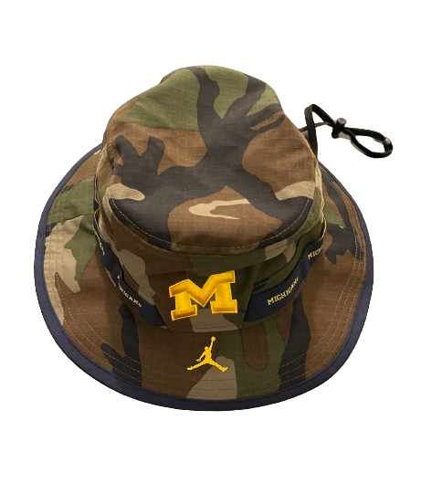 A.J. Henning Michigan Football Team Issued Camo Bucket Hat