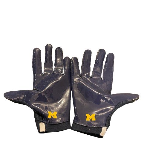 A.J. Henning Michigan Football Player Exclusive Gloves (Size 2XL)