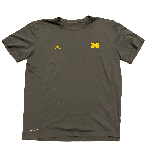 A.J. Henning Michigan Football Team Issued Workout Shirt (Size L)