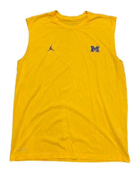 A.J. Henning Michigan Football Team Exclusive Workout Tank (Size L)