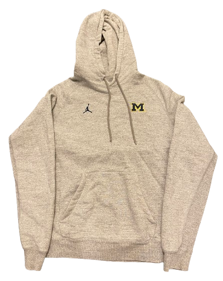 A.J. Henning Michigan Football Team Issued Sweatshirt (Size L)