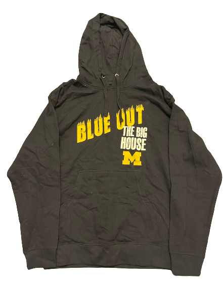A.J. Henning Michigan Football "BLUE OUT THE BIG HOUSE" Sweatshirt (Size L)