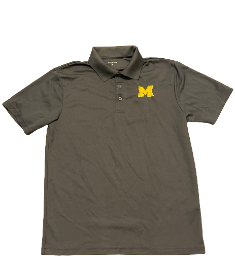 A.J. Henning Michigan Football Team Issued Travel Polo Shirt (Size M)