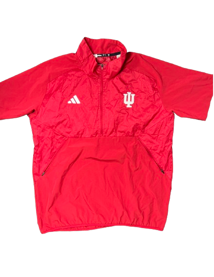 Christian Turner Indiana Football Team Exclusive Half-Zip Sideline Pullover (Size L)