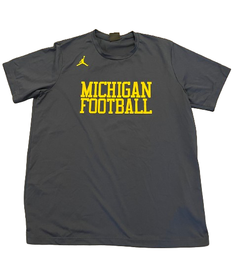 Michigan Football Player Exclusive Workout Shirt (Size L)