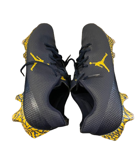 Michigan Football Player Exclusive Jordan Cleats Size 11 The Players Trunk