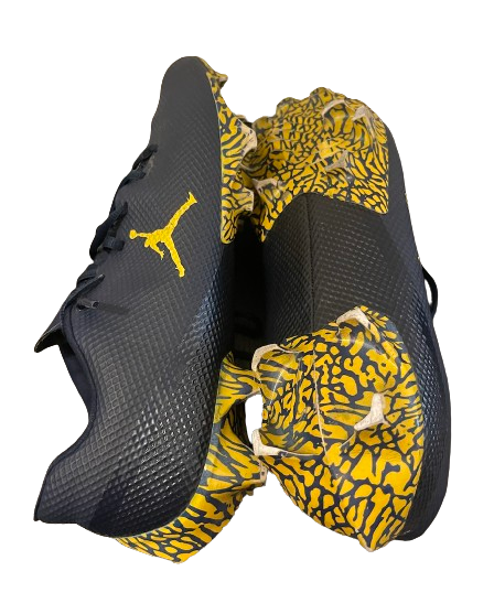 Michigan Football Player Exclusive Jordan Cleats (Size 11)