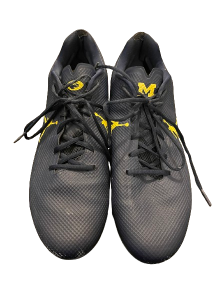 Darrius Clemons Michigan Football Player Exclusive PRACTICE WORN Cleats (Size 14)