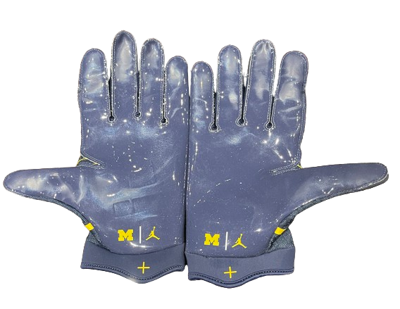 Darrius Clemons Michigan Football Player Exclusive Gloves (Size 2XL)