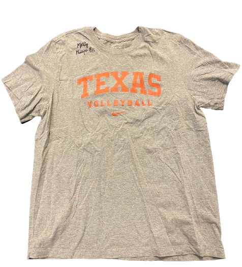 Molly Phillips Texas Volleyball SIGNED Player Exclusive Practice Shirt (Size XL)