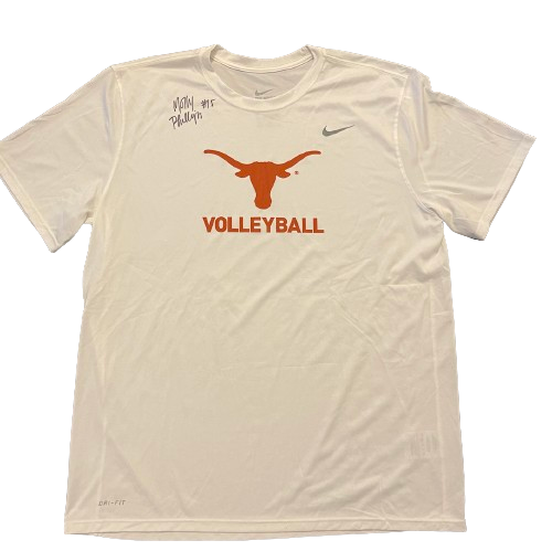 Molly Phillips Texas Volleyball SIGNED Player Exclusive Practice Shirt (Size XL)