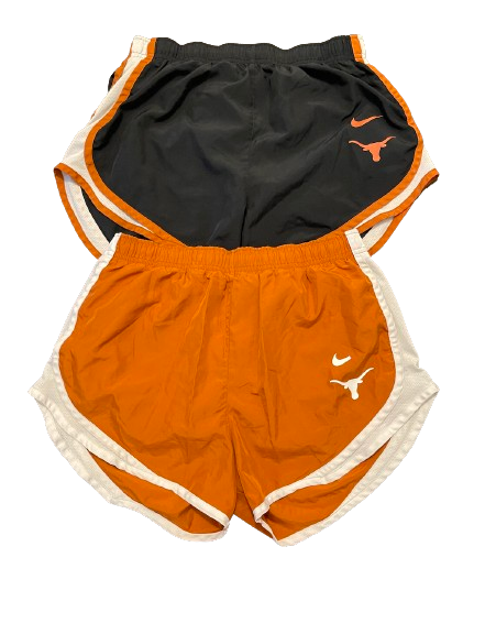 Molly Phillips Texas Volleyball Team Issued Set of (2) Workout Shorts (Size M)