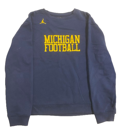 Cade McNamara Michigan Football Player Exclusive Crewneck Sweatshirt (Size XL)