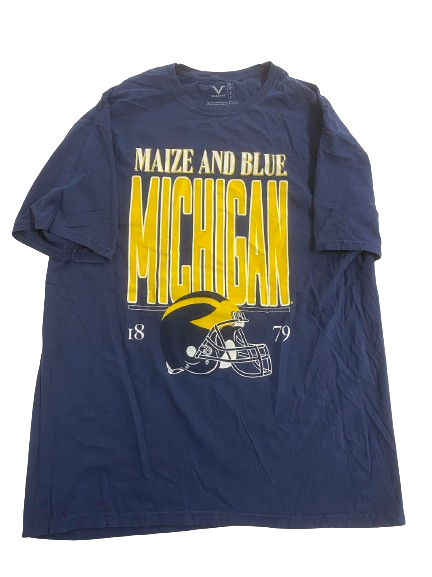 Cade McNamara Michigan Football Retro T-Shirt (Size XL)