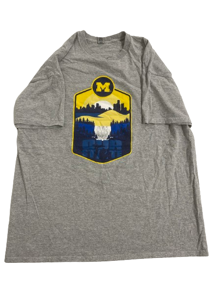 Cade McNamara Michigan Football Player Exclusive "OUR STATE" Michigan Team Trip T-Shirt (Size XL)