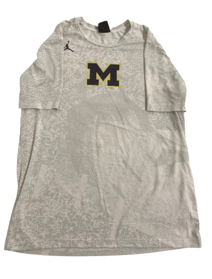 Cade McNamara Michigan Football Team Issued Workout Shirt (Size L)