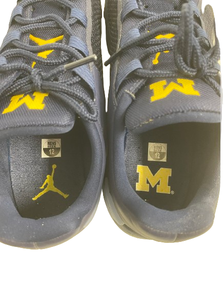 Cade McNamara Michigan Football Player Exclusive Jordan Shoes (Size 12)