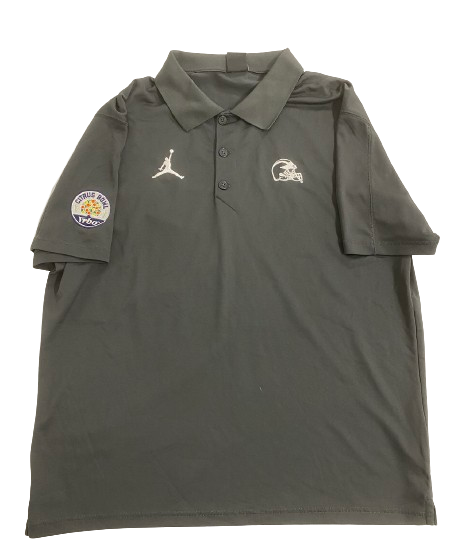 Cade McNamara Michigan Football Player Exclusive Citrus Bowl Travel Polo Shirt (Size XL)