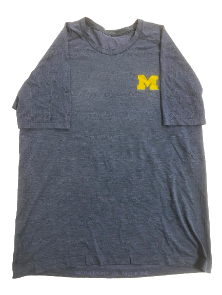 Cade McNamara Michigan Football Compression Workout Shirt (Size XL)