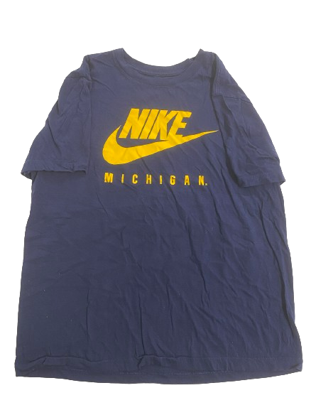 Alan Bowman Michigan Football Team Issued T-Shirt (Size 2XL)