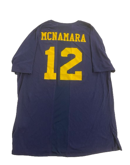 Cade McNamara Michigan Football Player Exclusive Practice Shirt with Name & 