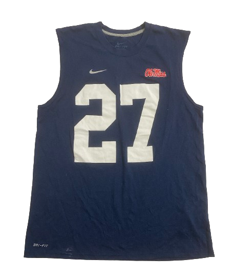 Marc Britt Ole Miss Football Player Exclusive Workout Tank with 