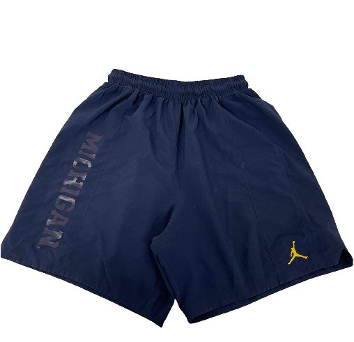 Alan Bowman Michigan Football Team Issued Workout Shorts (Size XL)