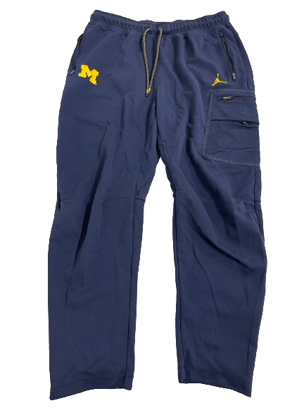 Alan Bowman Michigan Football Player Exclusive Travel Sweatpants (Size XL)