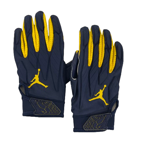 Alan Bowman Michigan Football Player Exclusive Gloves (Size XL)