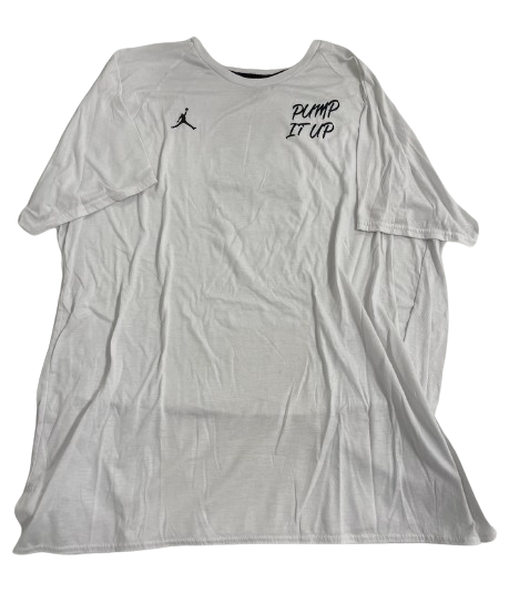 Alan Bowman Michigan Football Player Exclusive "PUMP IT UP" T-Shirt (Size 2XL)