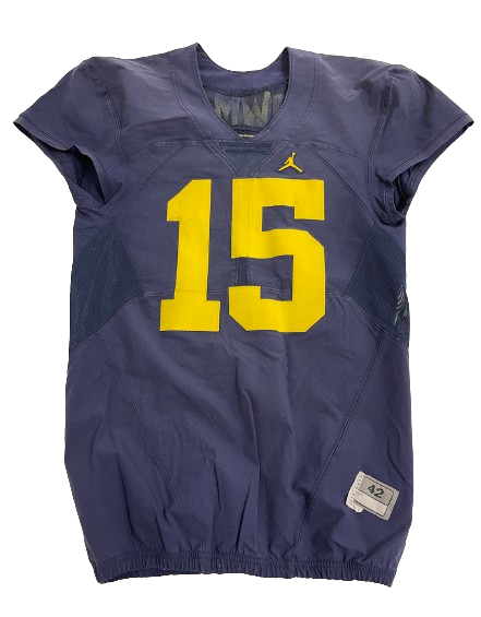 Alan Bowman Michigan Football Practice Worn Jersey (Size 42)