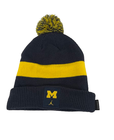 Alan Bowman Michigan Football Team Issued Beanie Hat
