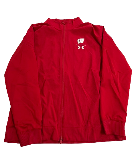Brad Davison Wisconsin Basketball Player Exclusive Travel Jacket (Size XL)