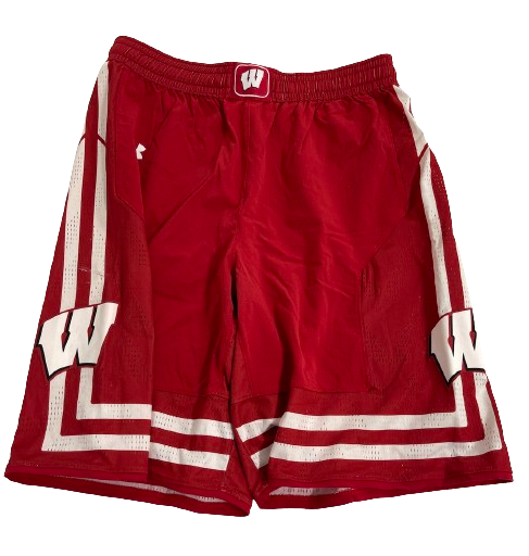 Brad Davison Wisconsin Basketball 2018 Game Worn Shorts (Size L)