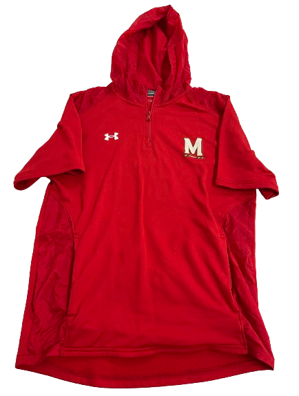 Tarheeb Still Maryland Football Team Issued Quarter-Zip Jacket (Size L)