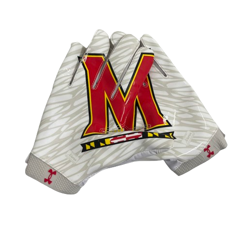 Tarheeb Still Maryland Football Player Exclusive Gloves (Size XL)
