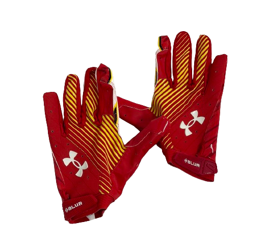 Tarheeb Still Maryland Football Player Exclusive Gloves (Size XL)