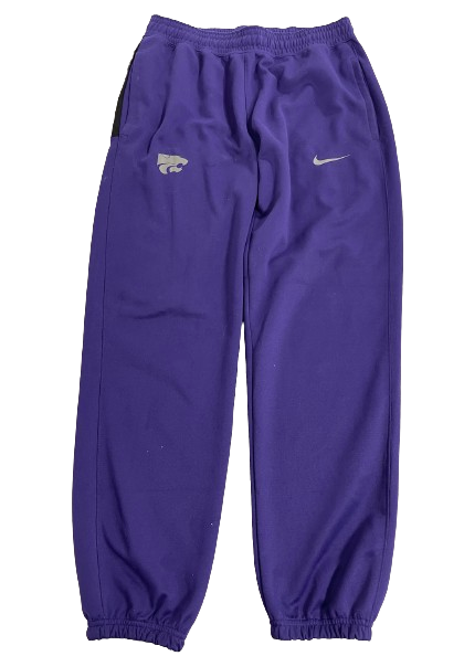 Cam Carter Kansas State Basketball Team Issued Warm-Up Sweatpants (Size M)