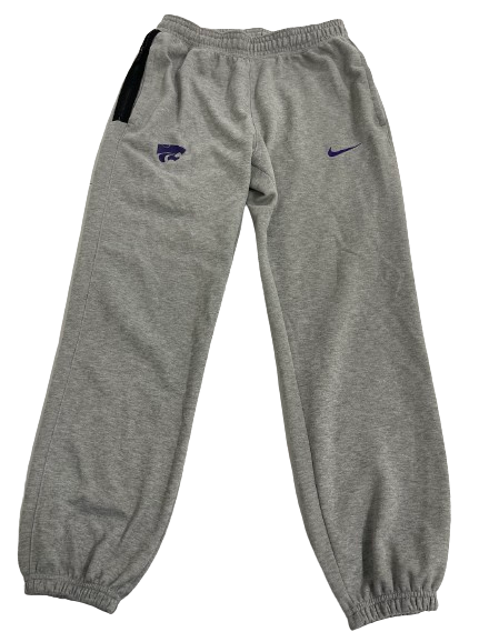 Cam Carter Kansas State Basketball Team Issued Warm-Up Sweatpants (Size M)