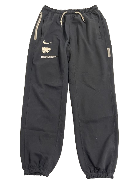 Cam Carter Kansas State Basketball Team Issued Travel Sweatpants (Size M)