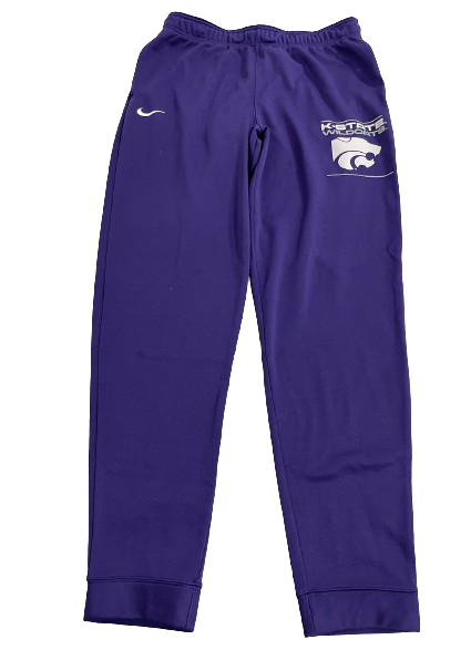 Cam Carter Kansas State Basketball Team Issued Travel Sweatpants (Size M)