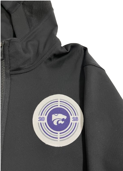 Cam Carter Kansas State Basketball Player Exclusive 2023 Season Bench Jacket (Size L)