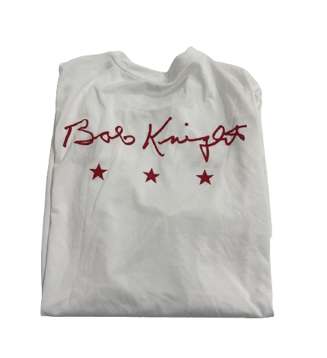 Xavier Johnson Indiana Basketball Player Exclusive "BOBBY KNIGHT" Remembrance Pre-Game Shirt (Size L)