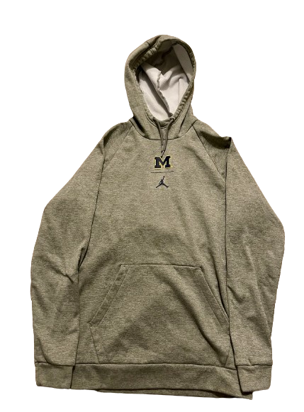 Michigan Football Team Issued Travel Sweatshirt (Size L)