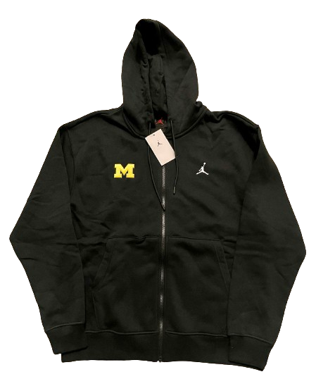 Michigan Football Team Exclusive BLACK Premium Travel Jacket (Size L) - New with Tags