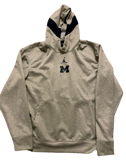 Michigan Football Team Issued Travel Sweatshirt (Size L)