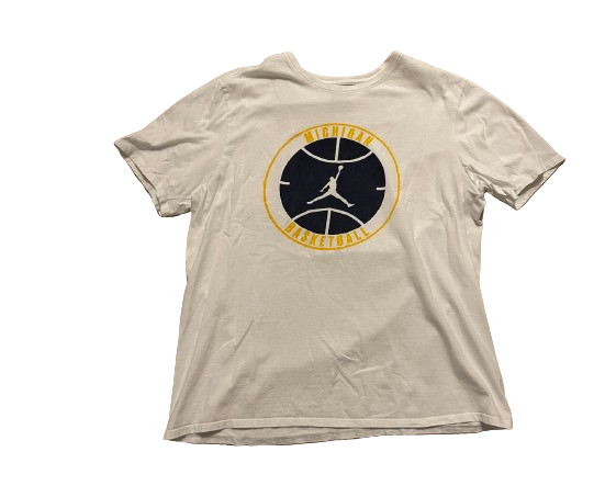 Michigan Basketball Team Issued Workout Shirt (Size XL)