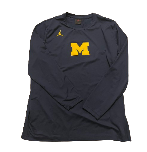 Michigan Basketball Team Exclusive Pre-Game Warm-Up Shooting Shirt (Size L)
